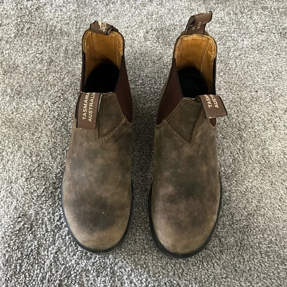 Blundstone Rustic Brown Leather Chelsea Boots - Picture 3 of 4